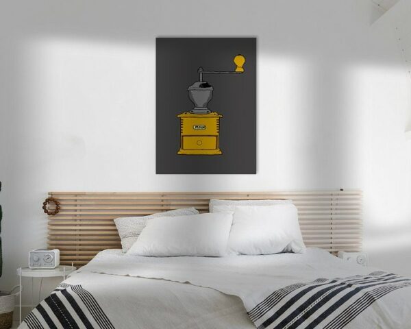 'Koffie alsjeblieft!' artprint, verschillende opties