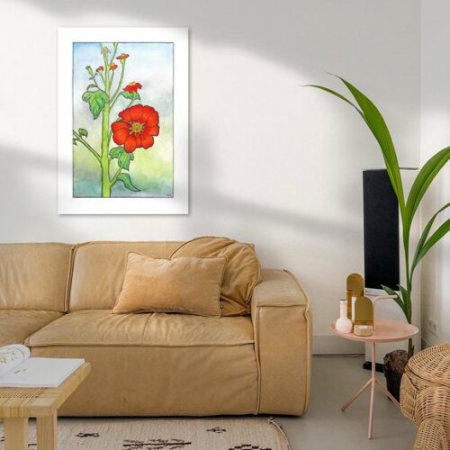 Tithonia, artprint (verschillende opties)