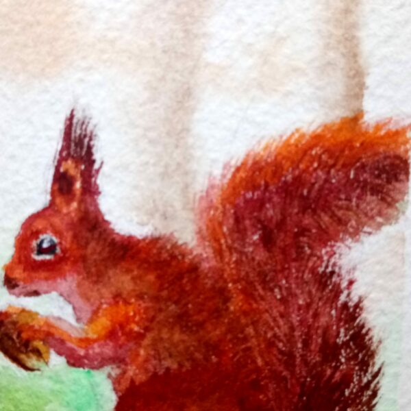'Herfst' originele aquarel (ingelijst)
