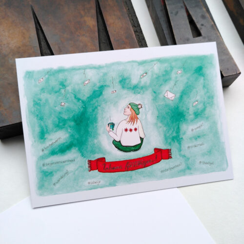 Kerstkaart 'Warme feestdagen!'