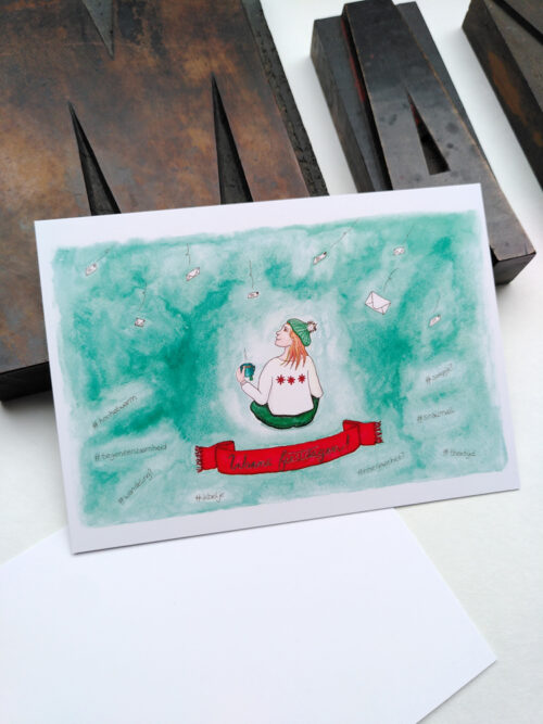 Kerstkaart 'Warme feestdagen!'