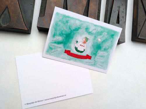Kerstkaart 'Warme feestdagen!' - Afbeelding 2