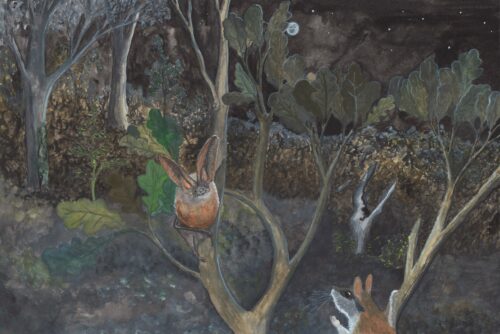 Artprint 'De vleermuis', A3-formaat