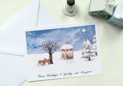 Kerstkaart 'Kleine feestdagen'