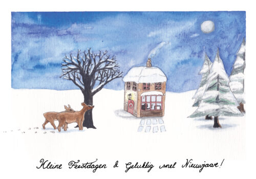 Kerstkaart 'Kleine feestdagen' - Afbeelding 2