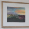 Hoge kwaliteit artprint van gouacheschilderij 'Toscane', met eiken lijst