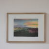 Hoge kwaliteit artprint van gouacheschilderij 'Toscane', met eiken lijst - Afbeelding 3