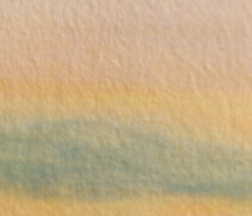 Hoge kwaliteit artprint van gouacheschilderij 'Toscane', met eiken lijst - Afbeelding 4