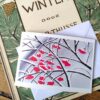 Kerstkaart eco 'Besneeuwde bessen'