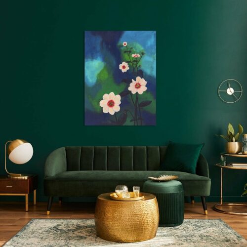 'Dahlia's' als artprint bij Werk aan de Muur, verschillende opties