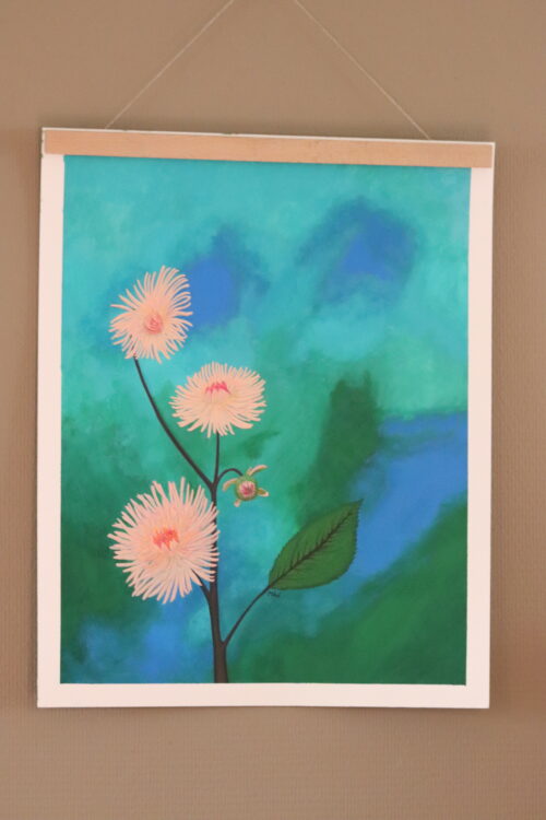 Origineel werk: Dahlia's 2 - Afbeelding 3